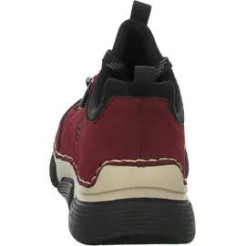Rieker Sneaker in Schwarz/Bordeaux | Gr.: 38