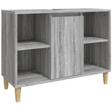 vidaXL Waschbeckenunterschrank Grau Sonoma 80x33x60 cm Holzwerkstoff