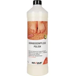 NOVADUR Polish Korkbodenpflege, Spezialreiniger zur Einpflege und Unterhaltsreinigung von Korkböden, 1000 ml - Flasche