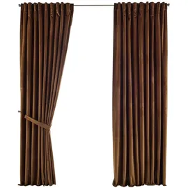 Gardinenbox Vorhang 2ER SET »Milano« HxB 235x135 cm Taupe