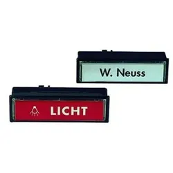 Klingeltaster Kst br UP eckig m.Bel 17mm mit Beleuchtung