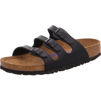 Birkenstock Classic Damen Florida Birko-Flor Softfootbed Pantoletten, Schwarz (Schwarz), 40 EU - 40 EU