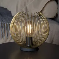 EGLO Tischleuchte Venezuela Alu, Eisen, Stahl & Metall Gold
