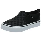 Vans Unisex Asher Sneaker, Checker Black Black, 37 EU