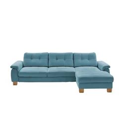 Kollektion Kraft Ecksofa aus Cord Suna ¦ blau ¦ Maße (cm): B: 316 H: 86 T: 177