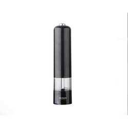 Michelino Gewürzmühle Elektrische Gewürzmühle Salz-/Pfeffermühle Grob- und Feinjustierung schwarz