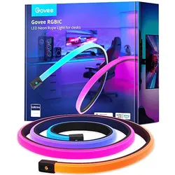 GOVEE RGBIC LED Neon Rope Light for Desks - 3M LED-Lichtleiste blau, rosa, lila, orange