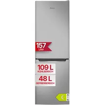 Amica KGCL 384 159 E Kühl-Gefrierkombination (157 l, 1440 mm hoch, Silber)