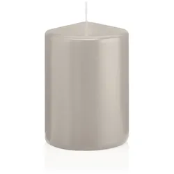 Wiedemann Kerzen Stumpenkerzen Zinn Grau 100 x Ø 68 mm, 12 Stück