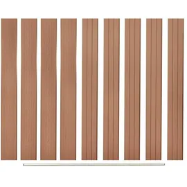 vidaXL Zaunlatte 20 x 170 cm Braun/WPC