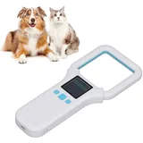 Bewinner RFID Chiplesegerät für Tiere - 134,2 kHz 125 kHz Handheld Tierchip Lesegerät mit 1,44" TFT Bildschirm und Summer, Katzenklappe mit Chiperkennung EMID FDX-B (ISO 11784/85)