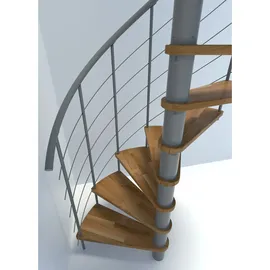 Minka Spindeltreppe Venezia Smart 38 305,5 cm Edelstahl/Holz/PVC/Stahl