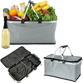 Cepewa Einkaufskorb grau 30 L