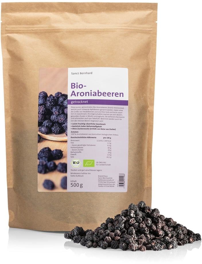 Organic Aronia Berries - 500 g