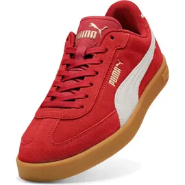 Puma Club Ii Era Suede Sneaker, Für alle Zeiten, Rot, Gold, Weiß, 42 - 42