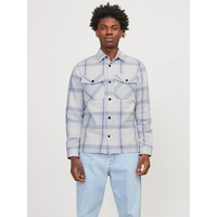 JACK & JONES Croy SPRING CHECK OVERSHIRT L/S SN«, Gr. L N-Gr, skyway, , 20100922-L N-Gr