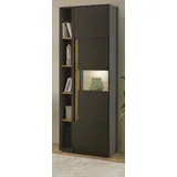 furn.design Center Aktenschrank 70 x 40 x 200 cm grau