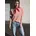 STUDIO Damen Gr 36 torch rot Stoff 72 Viskose 23 Polyester 5 Elasthan gestreift normal normal Rundhals abgesteppt Shirts Rundhalsausschnitt