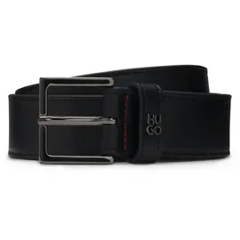 Hugo Gürtel Giove-HU-GO-StG Sz35 Leather Belt W95 Black