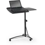 Schreibtisch Laptoptisch Schwarz MDF-Platte 73x40x93 cm Computertisch Bürotisch