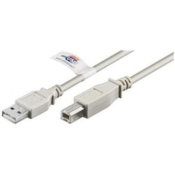 USB 2.0 Hi-Speed Kabel mit USB Zertifikat, Grau