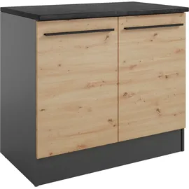 yourkitchen Spülenschrank Jazz 100 x 60 x 90 cm Beige