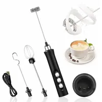 Liaiki Elektrischer Milchaufschäumer, Usb-wiederaufladbarer Milchaufschäumer Und Mini-schneebesen, Für Kaffee, Sahne, Cappuccino, Latte, Cocktails, Säfte