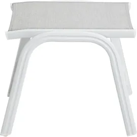 Kettler Hocker Basic Plus Weiß-Hellgrau