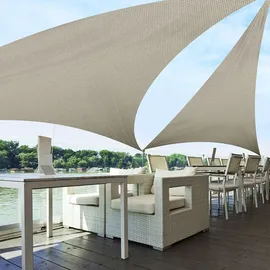 casa pura Wasserabweisendes Sonnensegel dreieckig 300 x 300 x 300 cm Grau