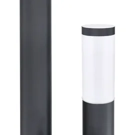 ETC Shop Säulenleuchte Edelstahl 170 cm E27 3er Set anthrazit