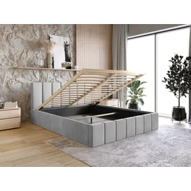 FEDVE Polsterbett Doppelbett Pesaro Bett Bettkasten 120x200 cm, Schlafzimmer, Betten, Polsterbetten