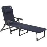 Crespo Sonnenliege Liegestuhl AP 233 Air Deluxe Camping Strand Garten Liege Alu blau