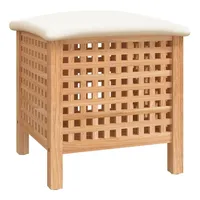 vidaXL Badhocker 48x47,5x52 cm Massivholz Nussbaum