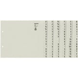 Leitz Registerserie 13060085 DIN A4 A-Z für 6Ordner Tauenpapier grau