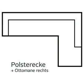 Cotta Ecksofa »Leandra L-Form«, wahlweise mit Bettfunktion & Bettkasten beige