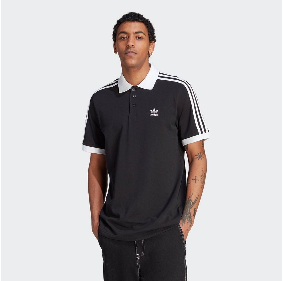 adidas Originals Poloshirt 3-STRIPE POLO schwarz S