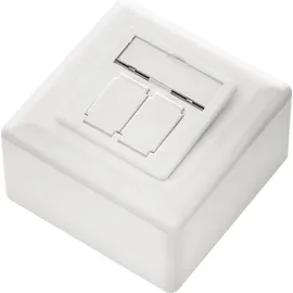 deleyCON MK1564 Wandplatte/Schalterabdeckung Weiß