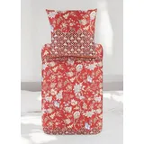 BASSETTI Bettwäsche Vicenza Rot 135x200 cm 80x80 cm)