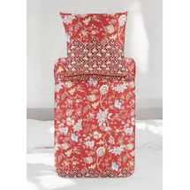 BASSETTI Bettwäsche Vicenza Rot 135x200 cm 80x80 cm)