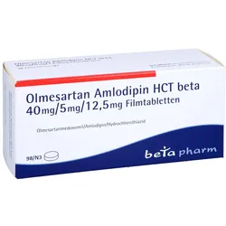 OLMESARTAN Amlodipin HCT beta 40mg/5mg/12,5mg FTA 98 St