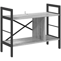 VidaXL Bücherregal 75 x 30 x 58,5 cm Grau