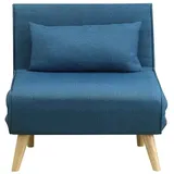 Vente-unique Schlafsessel Posio Blau 74 cm