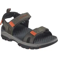 SKECHERS Herren Tresmen Sandalen, Synthetisches Mesh, Olivgrün, 47.5 EU