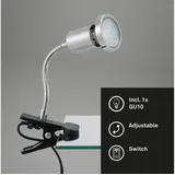 Trango LED Klemmleuchte Silber