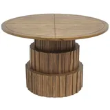 Garden Pleasure Gartentisch NADI walnuss rund 120,0 x 120,0 x 77,0 cm