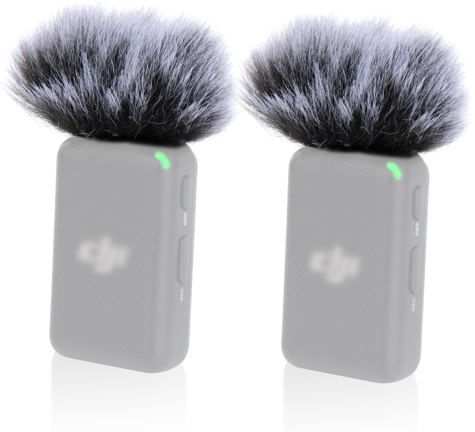 YOUSHARES Mikrofon Windschutz für DJI Mic, 2 PCS Fell Wind Muff Pop Filter kompatibel mit DJI Mic, Professionelle Außen Windfilter Schallschutz (2 Stück)