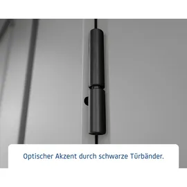 Hörmann EcoStar Gerätehaus 2,37 x 1,81 m Graualuminium