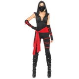 Leg Avenue Kostüm »Sexy Ninja«, Neckisches Ninja Outfit für Karneval und Mottoparty schwarz