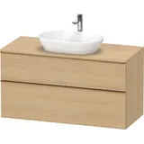 Duravit Waschtischunterschrank wandhängend „D-Neo“ 120 × 66,4 × 55 cm in Eiche Natur