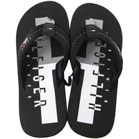 Herren-Flip-Flops für Meer oder Schwimmbad Beachwear TOMMY HILFIGER Artikel XM0XM01903 EO/SIMON 33D, Bds Black Schwarz, 44 EU - 44 EU